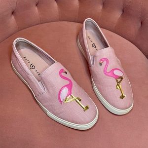 Katy Perry Novelty Slip-ons “The Kerry” in Flamingo